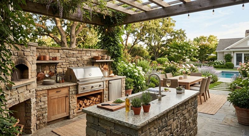 Outdoor Kitchen Installation in Pearland, TX