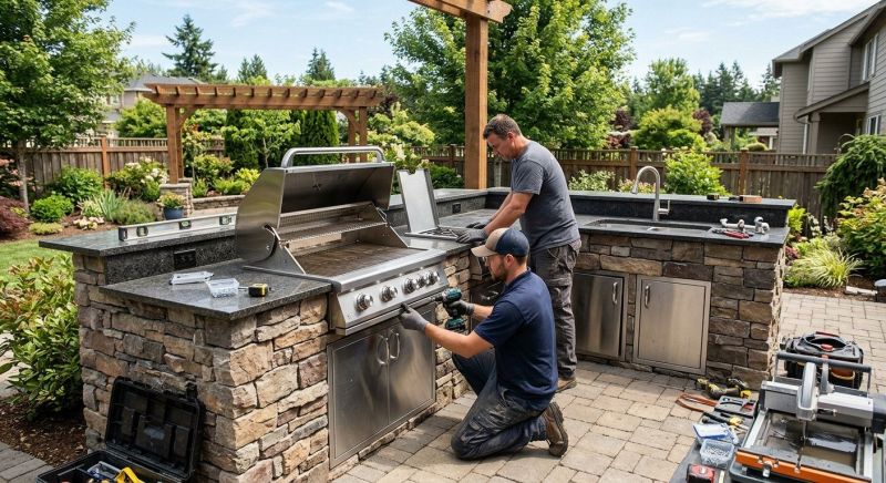 Outdoor Kitchen Installation in Conroe, TX