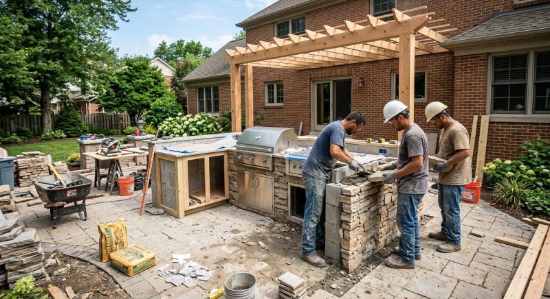 Outdoor Kitchen Renovation in Pearland, TX